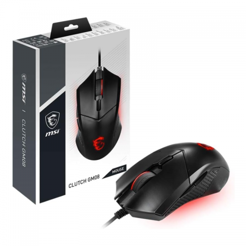 MSI Clutch GM08 4200 DPI - Optical Gaming Mouse with Red LED